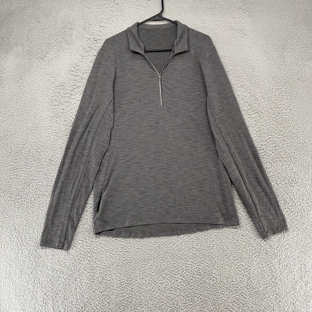 Lululemon 1/4 Zip Pullover Mens Large Surge Warm Running Top Hiking Workout